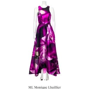 EUC Monique Lhuillier silk dress size 4